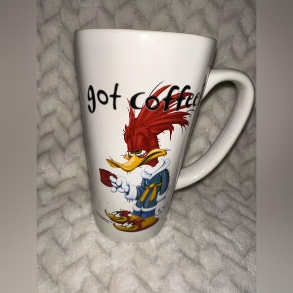 Woody Woodpecker Got Coffee? Mug Walter Lantz Universal Studios '98 14oz Mug - Picture 1 of 10